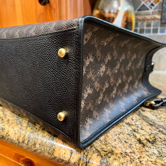 Coach Field Tote in Horse and Carriage pattern canvas and leather - Picture 3 of 8